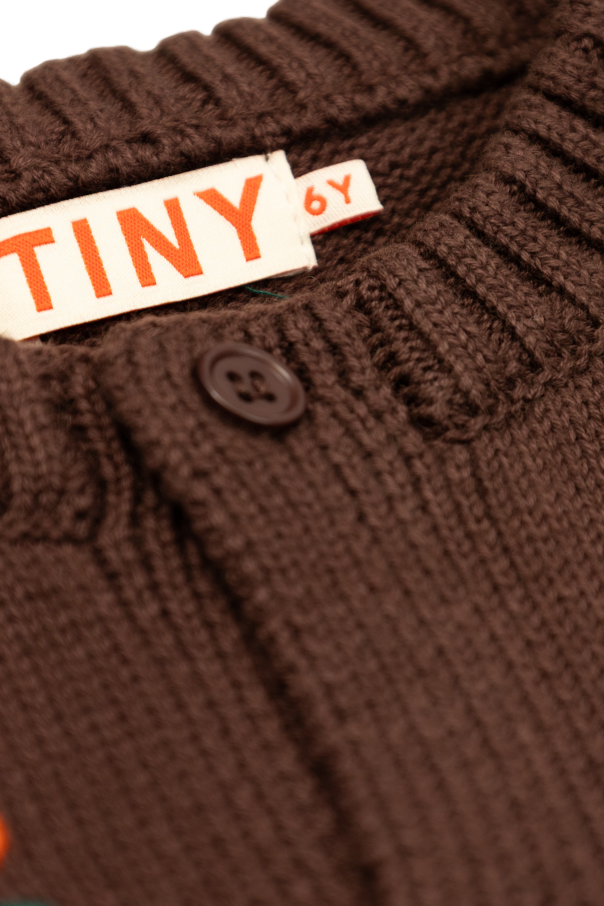 Tinycottons Cardigan with floral motif