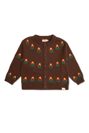 Cárdigan con estampado floral