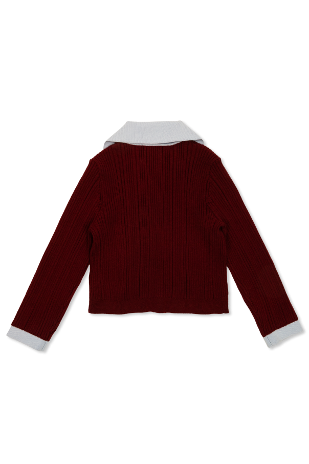 Self-Portrait Kids Ribbed cardigan