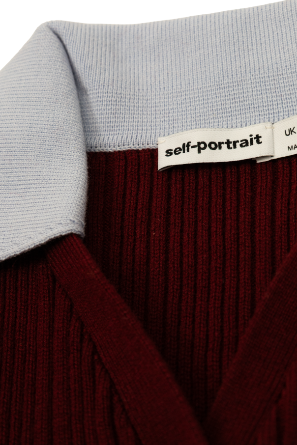 Self-Portrait Kids Ribbed cardigan