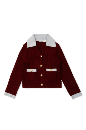 Prążkowany kardigan