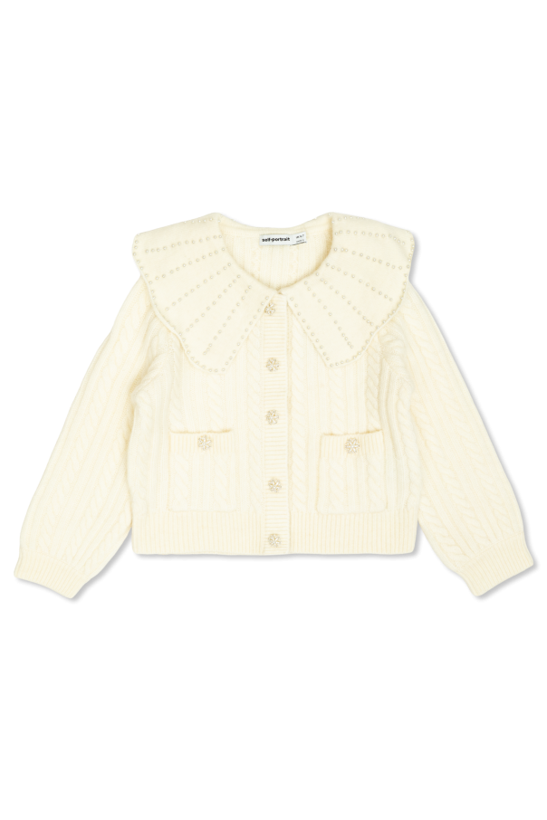 Cardigan with pearl appliqués od Self-Portrait Kids