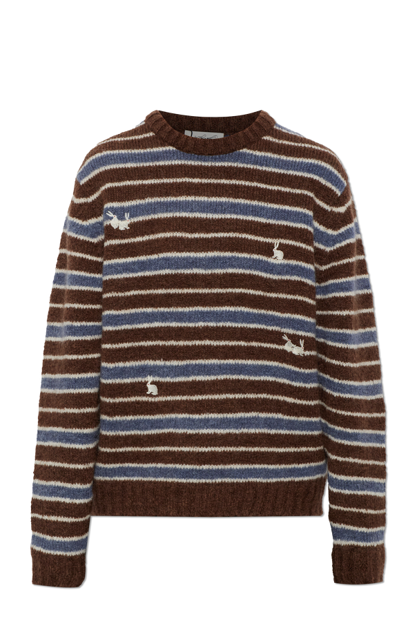 Sweater with striped pattern od CARNE BOLLENTE
