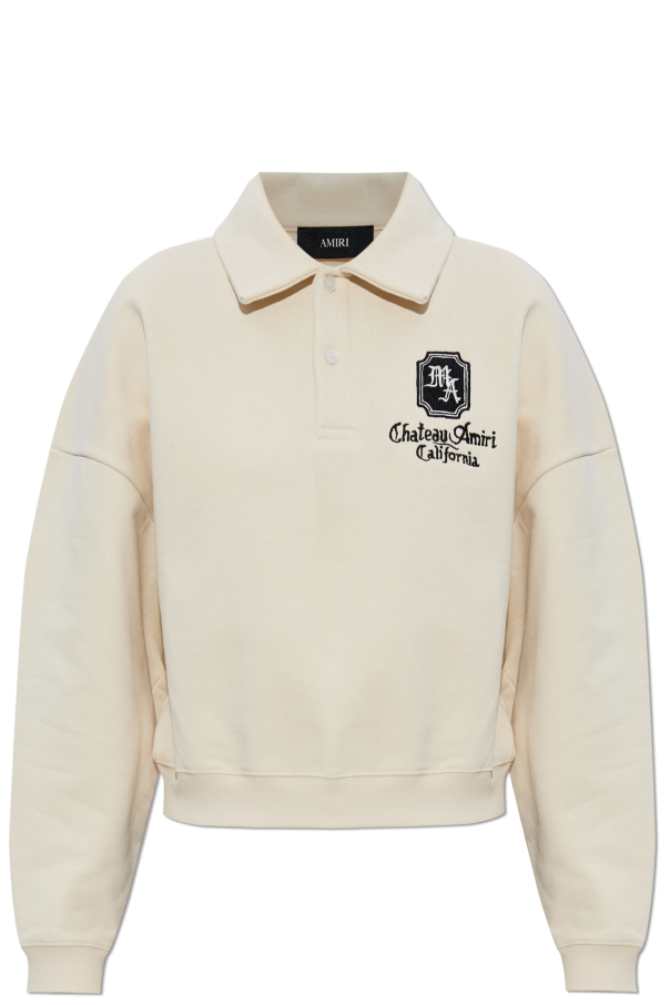 Polo sweatshirt with logo od Amiri