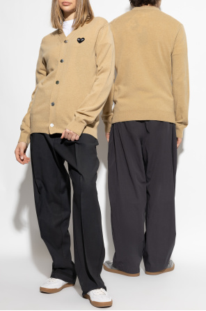 Cárdigan con parche de logo od Comme des Garçons Play