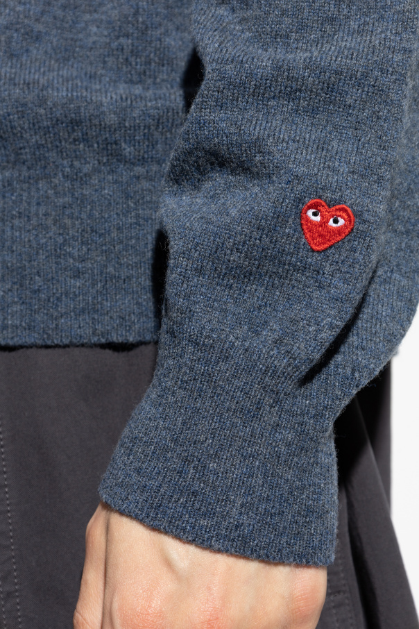 Comme des Garçons Play Suéter con cuello en V