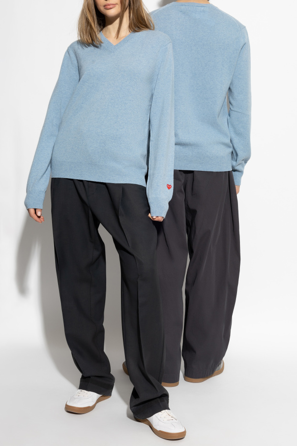 Comme des Garçons Play Suéter de cuello en V