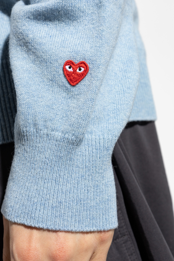 Comme des Garçons Play Suéter de cuello en V