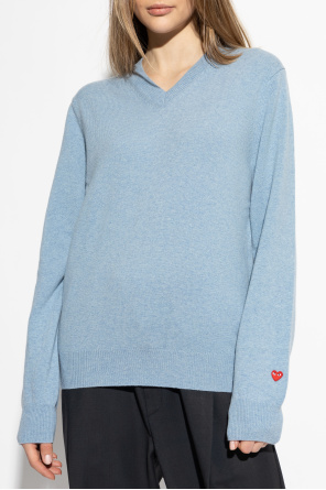 Comme des Garçons Play Suéter de cuello en V