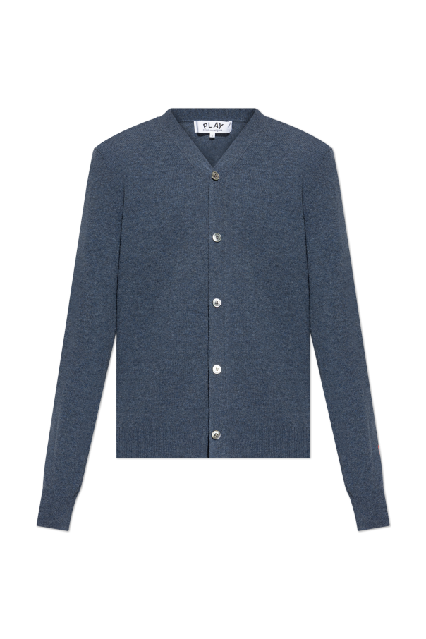 Cardigan with logo patch od Comme des Garçons Play