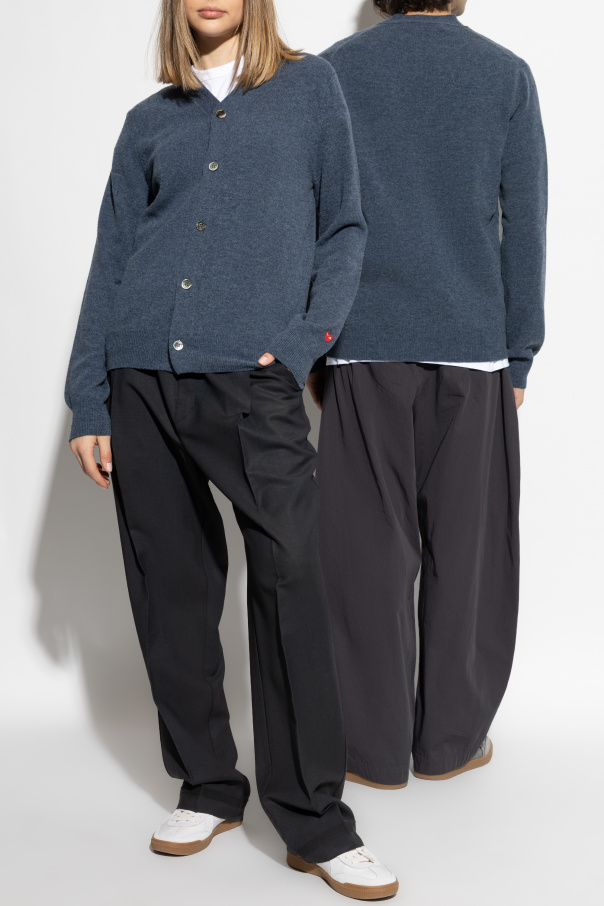 Comme des Garçons Play Cárdigan con parche de logo