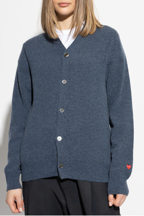 Comme des Garçons Play Cárdigan con parche de logo