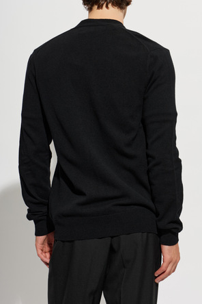 Comme des Garçons Play Cárdigan de lana con parche con el logo