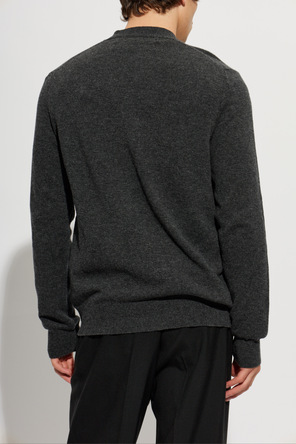 Comme des Garçons Play Cárdigan de lana con parche con el logo