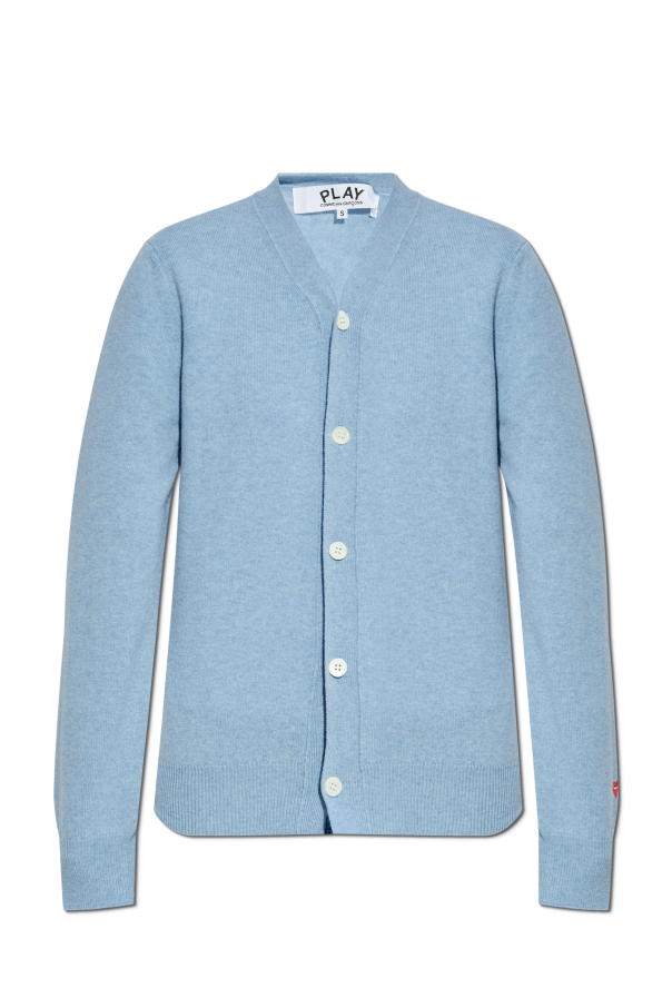 Cardigan with logo patch od Comme des Garçons Play