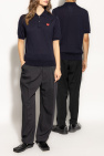 Comme des Garçons Play NAVY BLUE Wool Polo