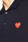 Comme des Garçons Play NAVY BLUE Wool Polo