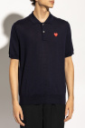 Comme des Garçons Play NAVY BLUE Wool Polo