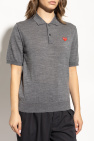 Comme des Garçons Play GREY Wool Polo