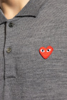 Comme des Garçons Play GREY Wool Polo