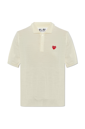 Wool polo with patch od Comme des Garçons Play