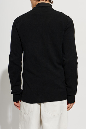 Comme des Garçons Play Wool cardigan with logo patch