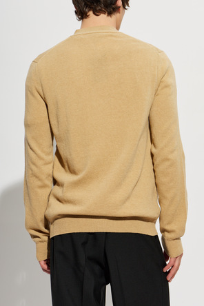 Comme des Garçons Play Cárdigan de lana con parche de logo