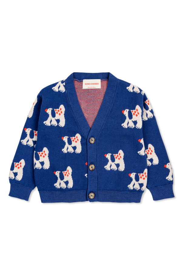 Bobo Choses Cardigan with dog motif