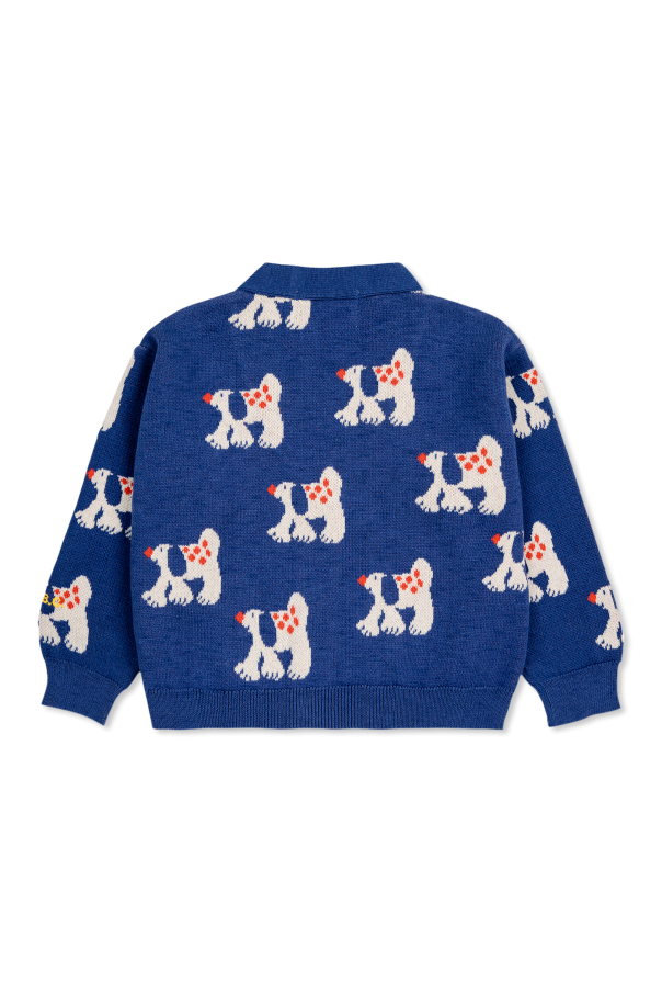 Bobo Choses Cardigan with dog motif