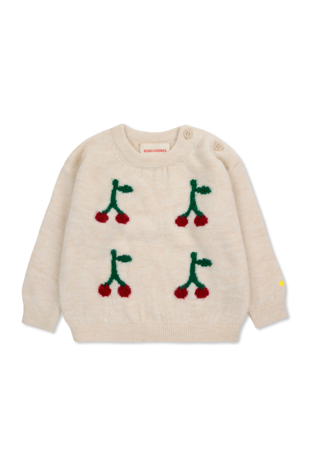 Bobo Choses Sweater with cherry motif