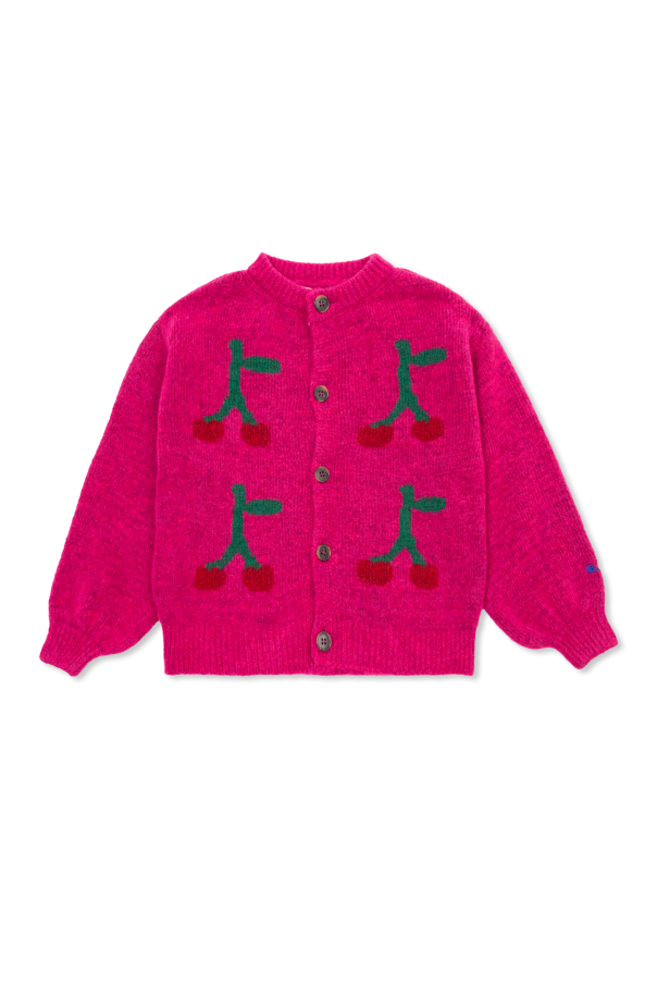 Bobo Choses Cherry motif cardigan