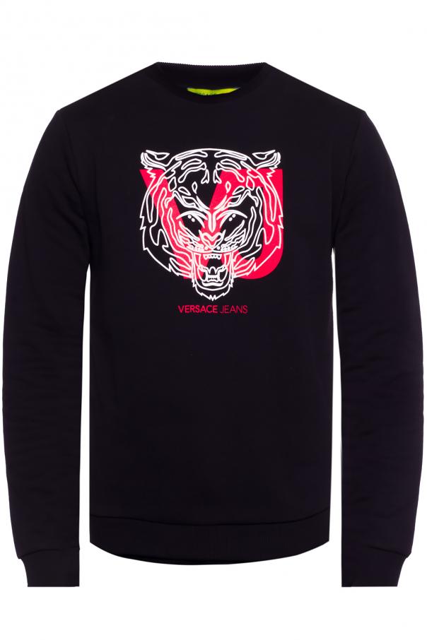 vloot belegd broodje Verantwoordelijk persoon Versace Jeans Couture Tiger head sweatshirt | Men's | Vitkac