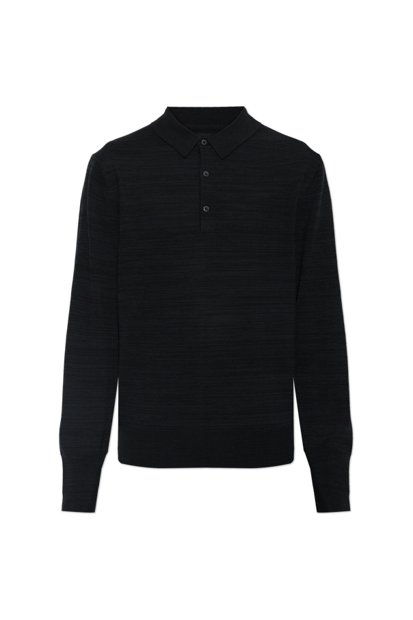 '‘Beton’' wool polo od AllSaints
