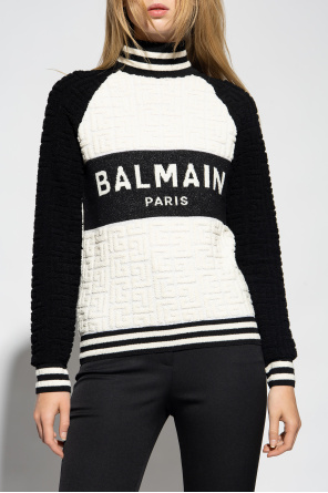 Balmain sweatshirt with logo balmain sweater oco