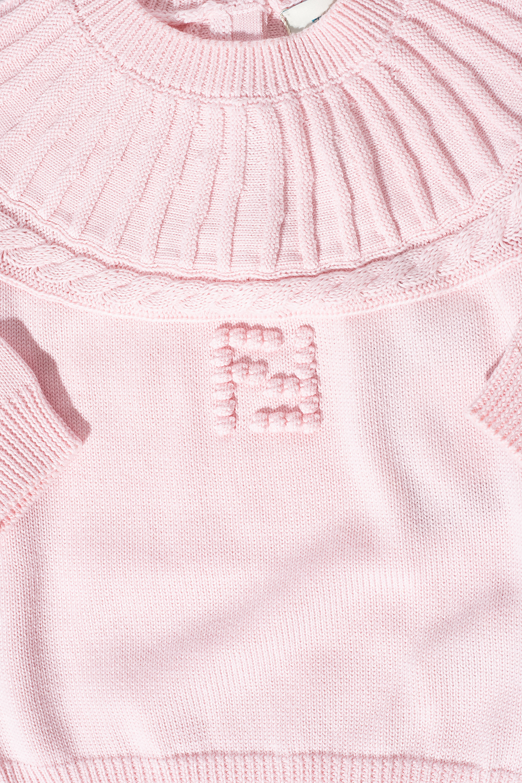 Fendi Kids Knitted sweater with logo