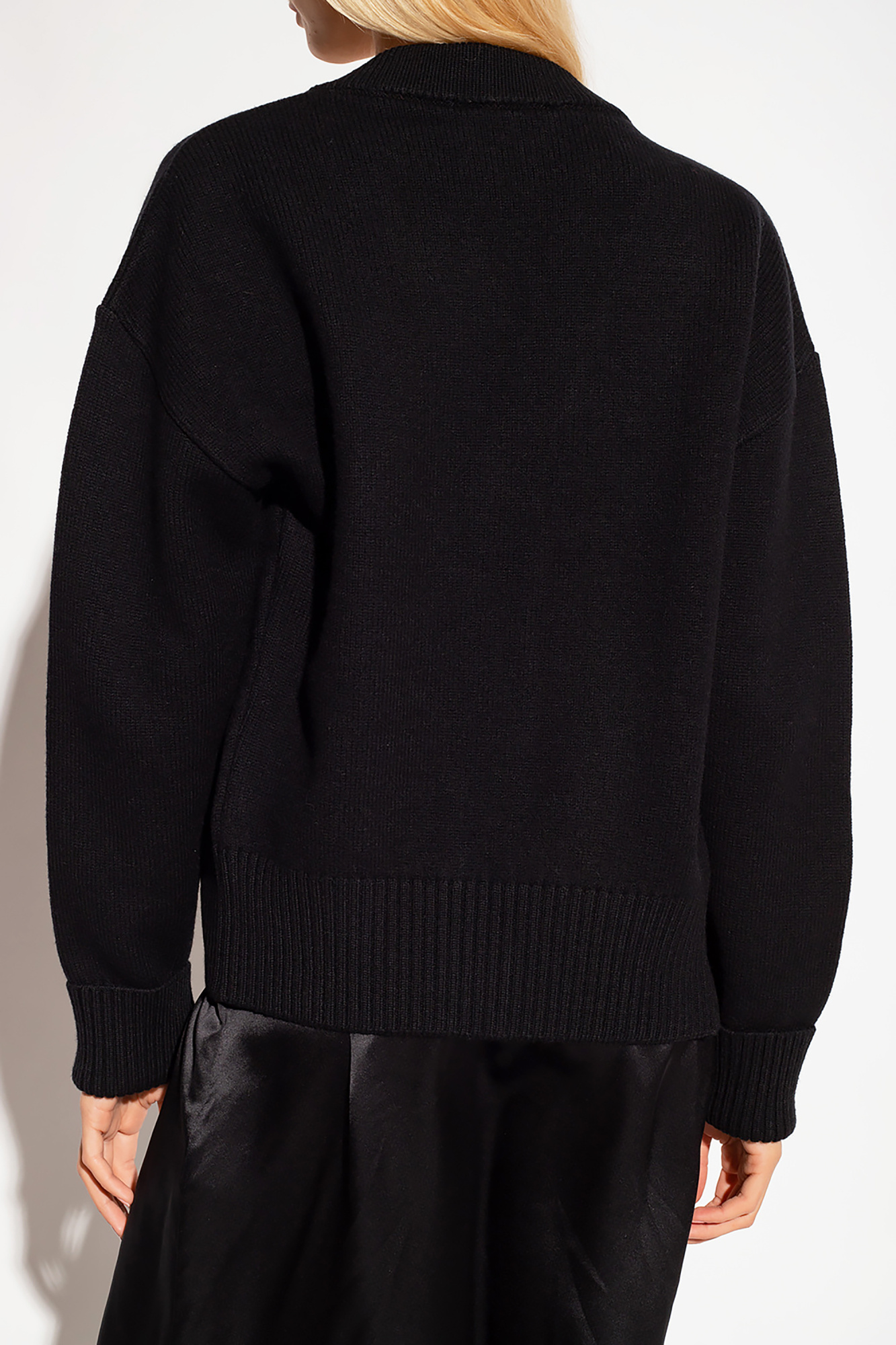 Ami Alexandre Mattiussi Wool cardigan with logo