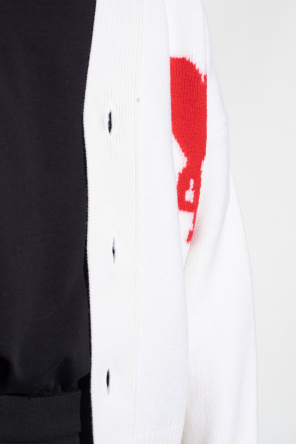 Ami Alexandre Mattiussi Balmain embossed-button silk shirt