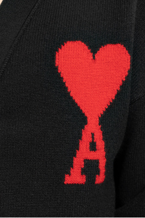 Ami Alexandre Mattiussi black printed logo sweatshirt