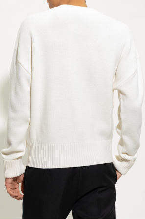 Ami Alexandre Mattiussi glitter logo-print T-Shirt White