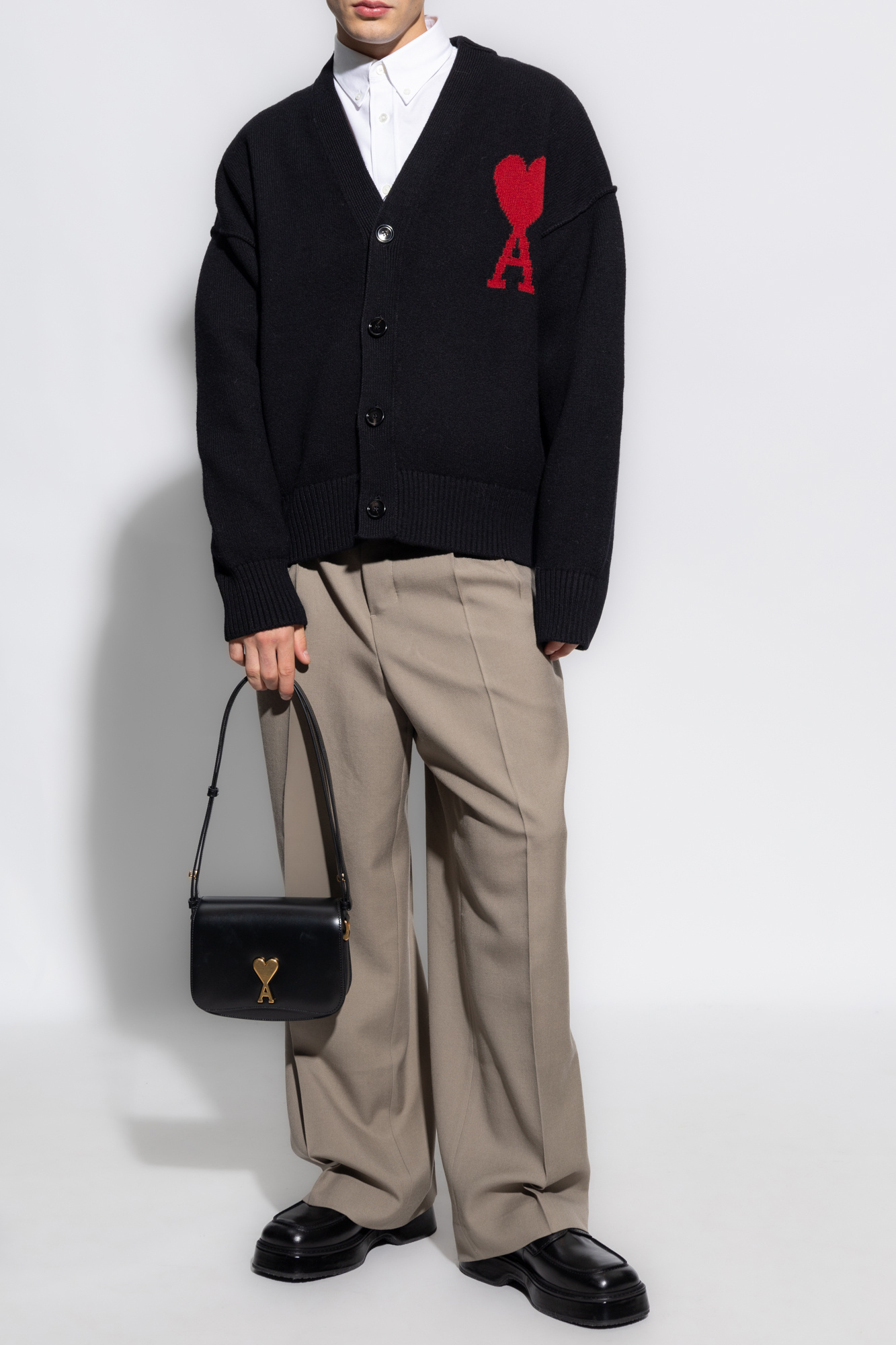 Ami Alexandre Mattiussi Cardigan with logo