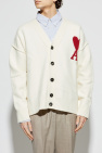 Ami Alexandre Mattiussi WHITE Cardigan with logo