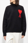 Ami Alexandre Mattiussi BLACK Turtleneck sweater with logo