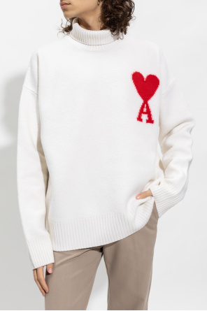 Ami Alexandre Mattiussi Turtleneck sweater Bemalter with logo