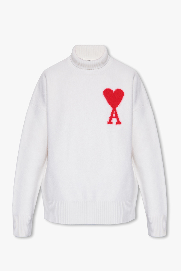 Ami Alexandre Mattiussi Turtleneck Voltaire sweater with logo