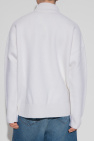 Ami Alexandre Mattiussi cream Turtleneck sweater with logo