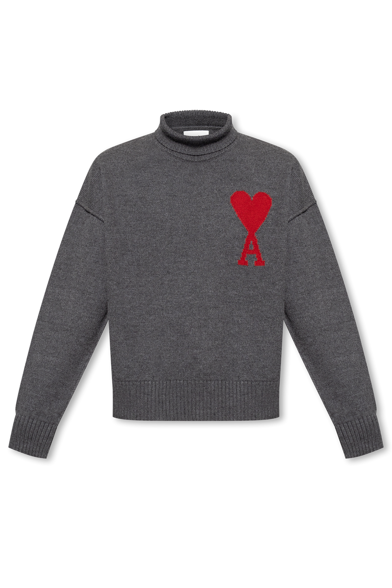 Ami Alexandre Mattiussi Turtleneck sweater acid with logo