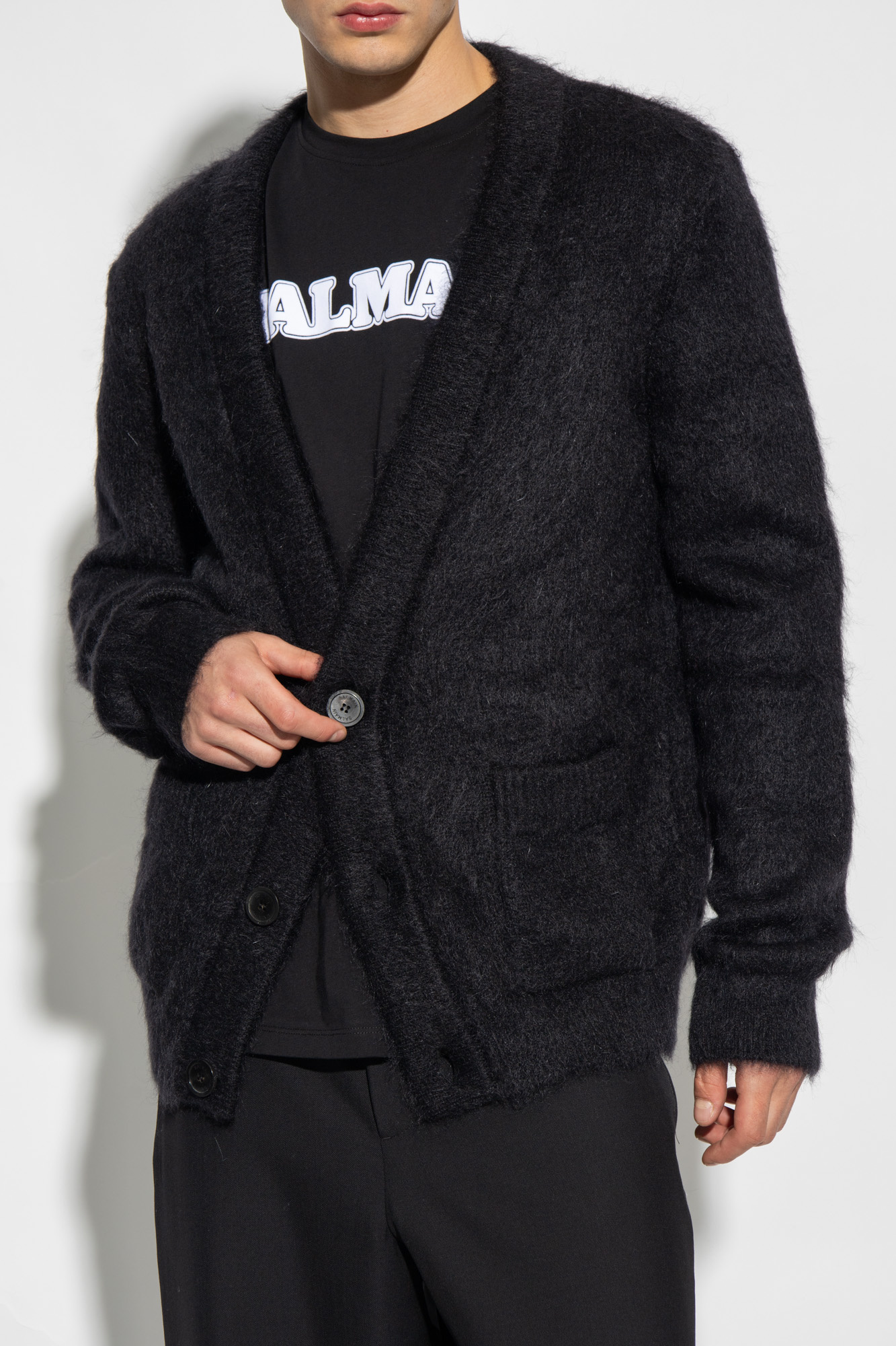 Balmain Cardigan with logo