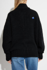 Ader Error BLACK Cardigan with Stand Collar