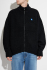 Ader Error BLACK Cardigan with Stand Collar