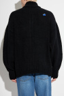 Ader Error BLACK Cardigan with Stand Collar